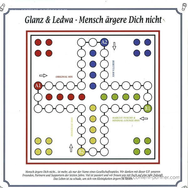 Glanz & Ledwa - Mensch ärgere dich nicht (Bebetta Remix) (Back)