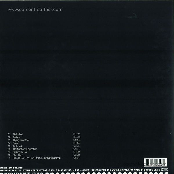 Gui Boratto - III (Lp + CD) (Back)