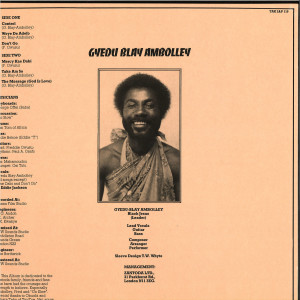 Gyedu-Blay Ambolley / Zantoda Mark III - Control (Official Reissue 2019) (Back)