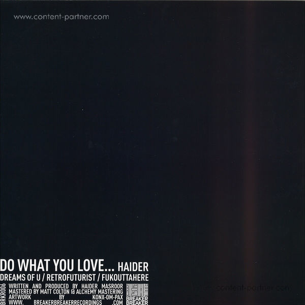 Haider - Do What You Love... (Back)