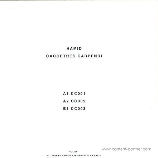 Hamid - Cacoethes Carpendi (Back)