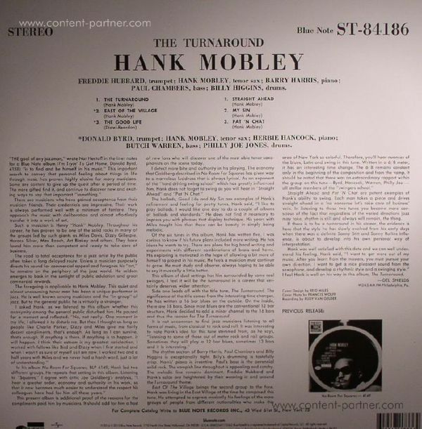 Hank Mobley - The Turnaround (Rem. + DL-Code) (Back)