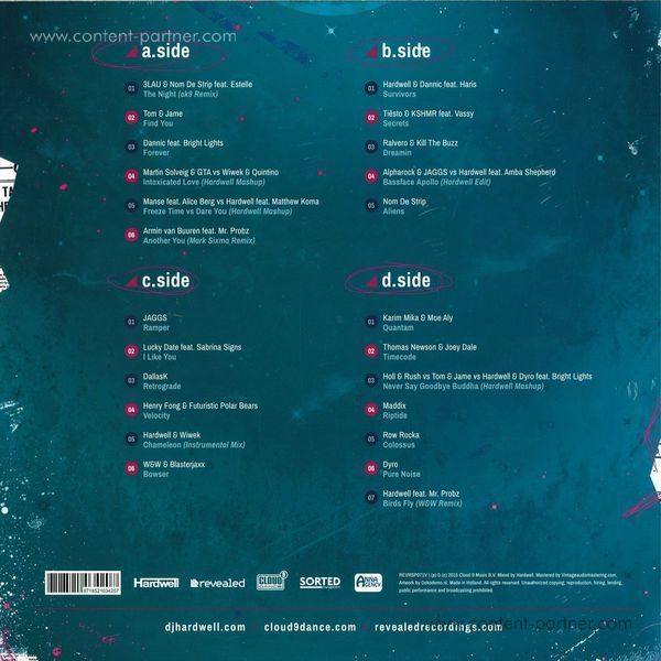 Hardwell - Revealed Vol. 6 - 180g Vinyl (Back)
