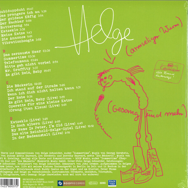Helge Schneider - Es Gibt Reis, Baby (2LP) (Back)