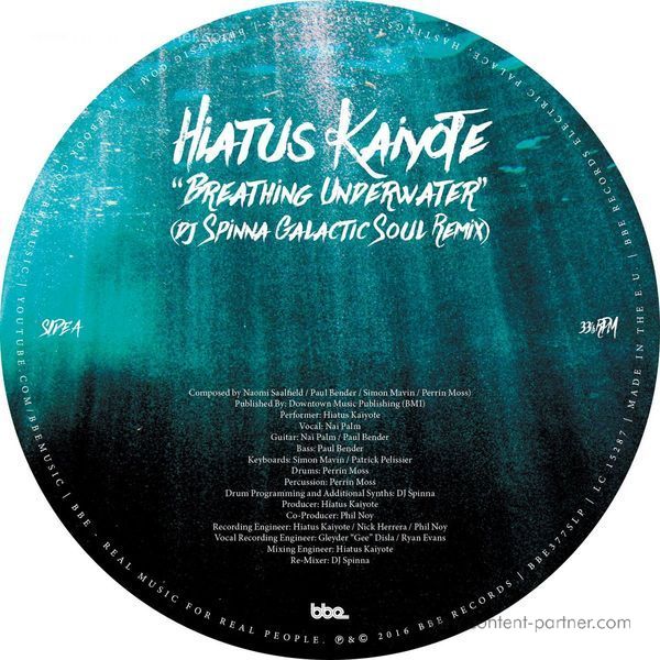 Hiatus Kaiyote - Breathing Underwater (DJ Spinna Remix)