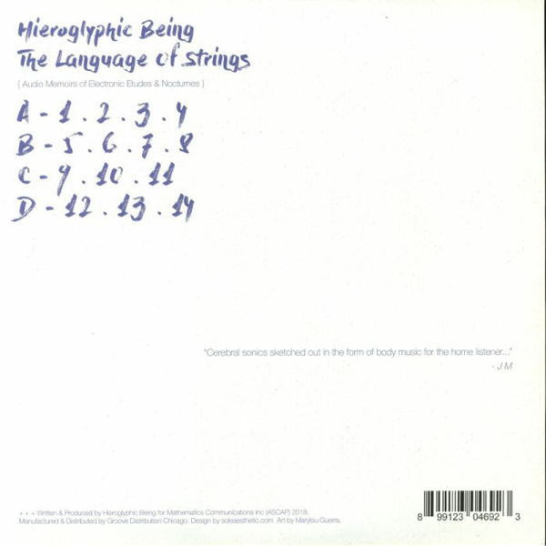 Hieroglyphic Being - The Language of Strings (Back)