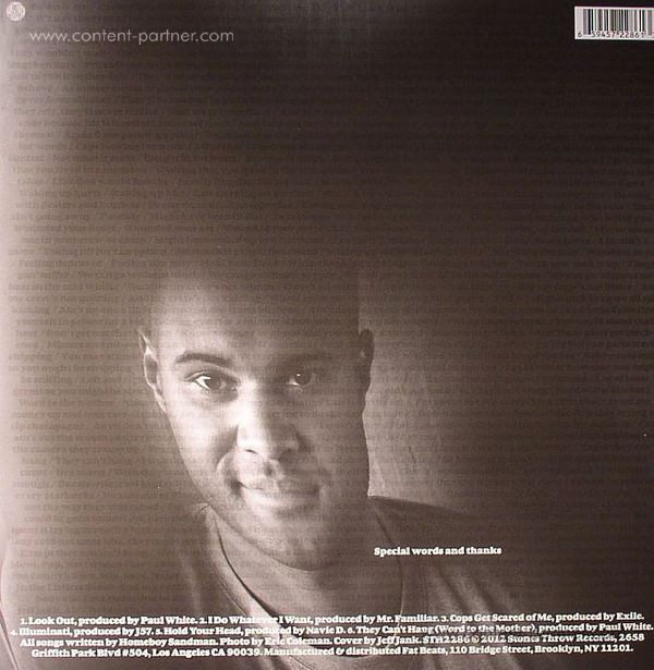 Homeboy Sandman - Chimera EP (Back)