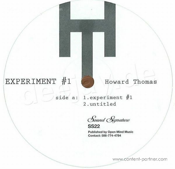 Howard Thomas - Experiment #1 (Repress)