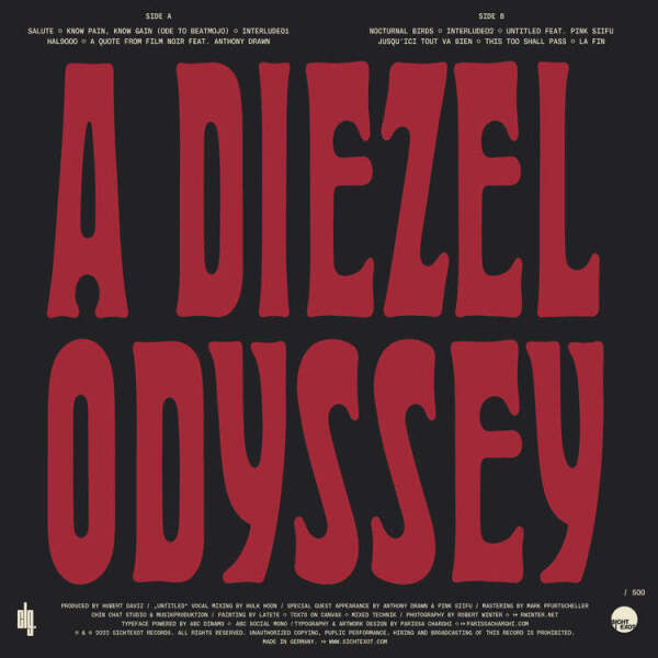 Hubert Daviz - A DIEZEL ODYSSEY (2LP) (Back)