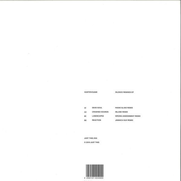 Hunter/Game - Silence Remixes EP (Back)
