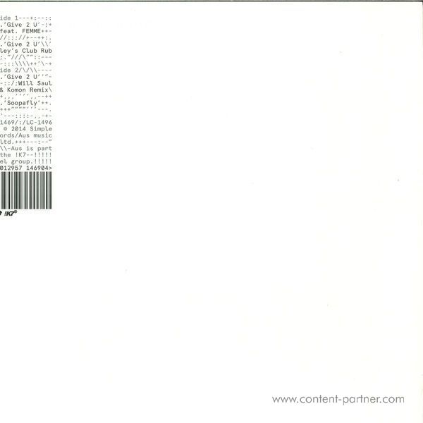 Huxley - Give 2 U (Back)