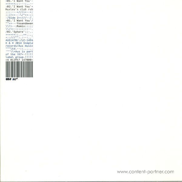 Huxley - I Want You (Youandewan Remix) (Back)