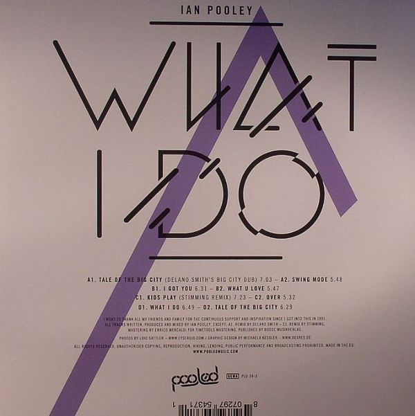 Ian Pooley - What I Do (Delano Smith & Stimming Rmx) (Back)