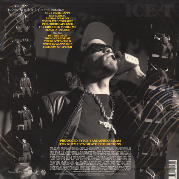 Ice-T - The Iceberg / Freedom Of Speech (LP) (Back)
