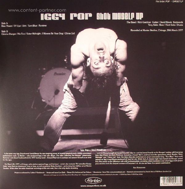 Iggy Pop - Shot Myself (Black Vinyl LP +7