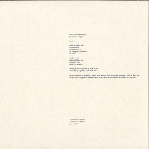 Imaginary Softwoods - Gold Fiction Loop Garden (Back)