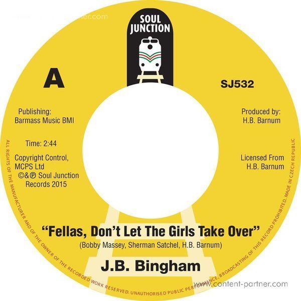 J.B. Bingham - Fellas, Don't Let The Girls Take Over (Back)