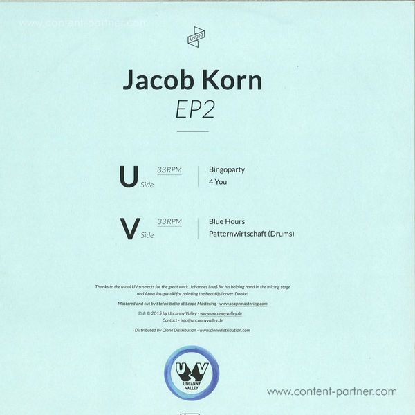 Jacob Korn - EP 2 (Back)