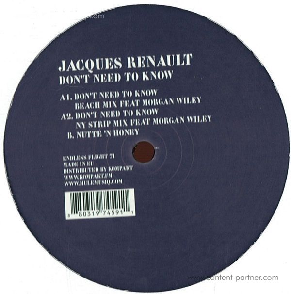 Jacques Renault - Don't Need To Know