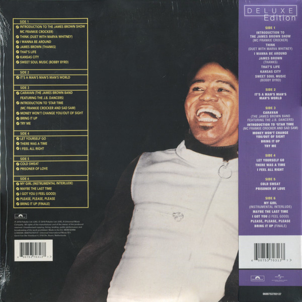 James Brown - Live At The Apollo Vol. II (Ltd. 3LP Deluxe Edt.) (Back)