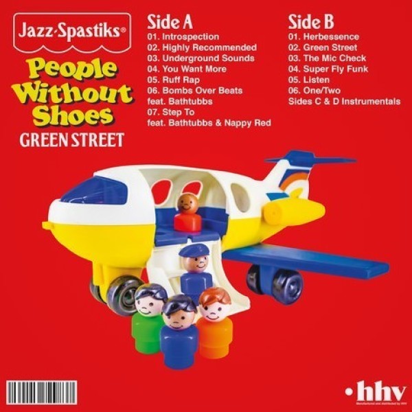 Jazz Spastiks & People Without Shoes - Green Street (Black Vinyl Edition 2LP) (Back)