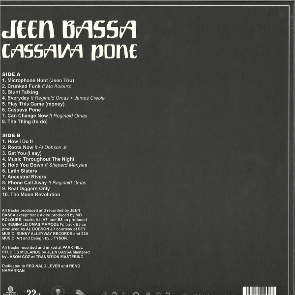 Jeen Bassa - Cassava Pone (Back)