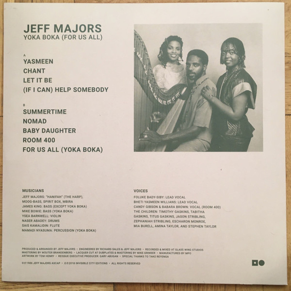 Jeff Majors - For Us All (yoka boka) (Back)