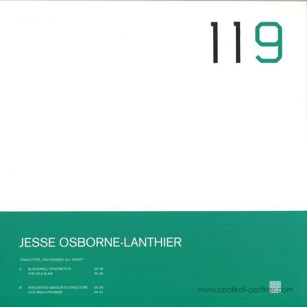 Jesse Osborne-Lanthier - Unalloyed, Unlicensed, All Night!