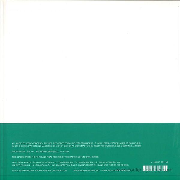 Jesse Osborne-Lanthier - Unalloyed, Unlicensed, All Night! (Back)