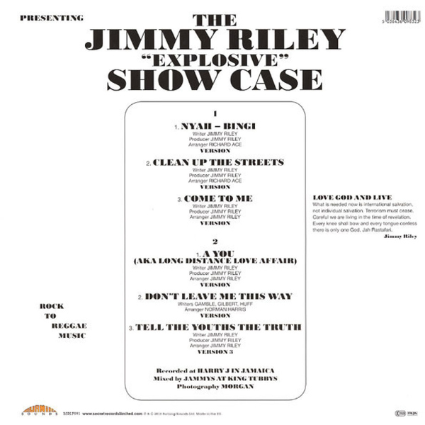 Jimmy Riley - Showcase (180g) (Back)