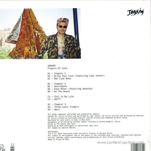 Joakim - Tropics Of Love 2 LP (Back)