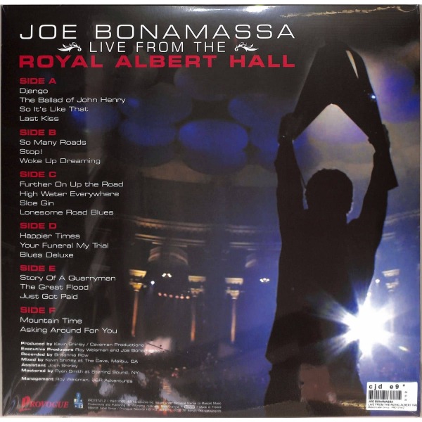 Joe Bonamassa - Live From The Royal Albert Hall (3LP Remaster) (Back)