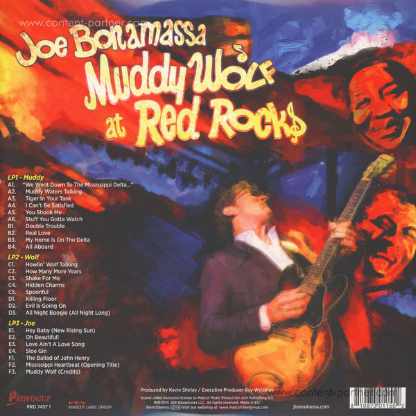 Joe Bonamassa - Muddy Wolf At Red Rocks (180g Gatefold) (Back)