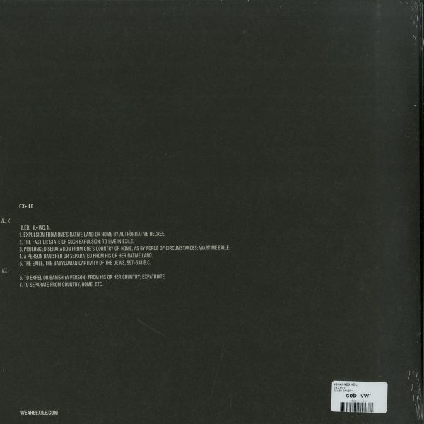 Johannes Heil - EXILE011 (Back)