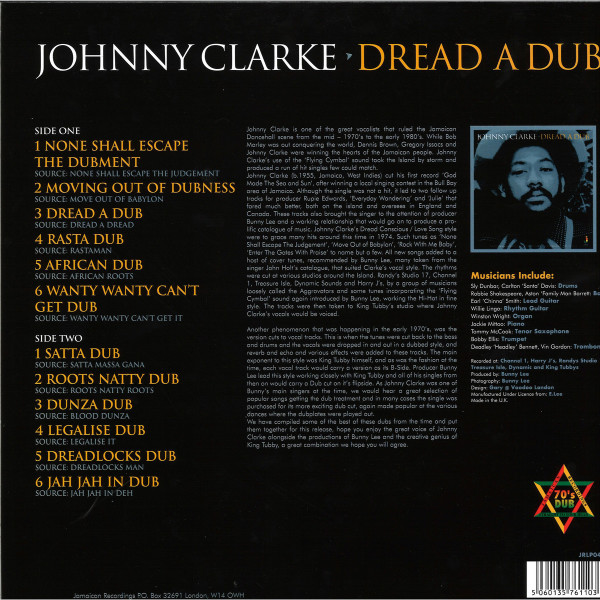 Johnny Clark - Dread A Dub (Back)