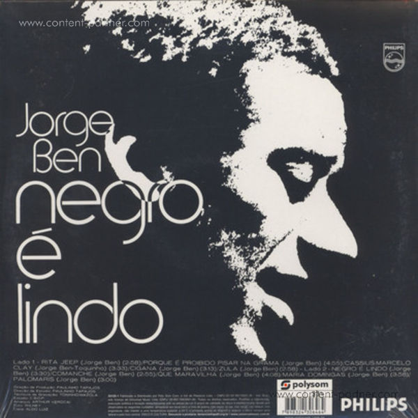 Jorge Ben - Negro Lindo (180gr Repress!) (Back)