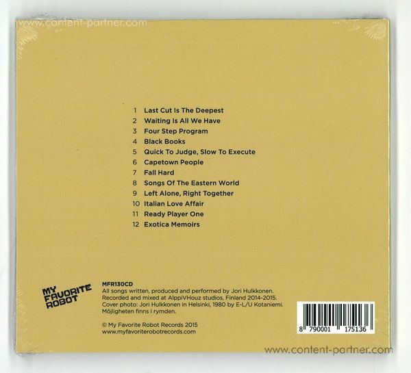 Jori Hulkkonen - Oh But I Am (CD) (Back)