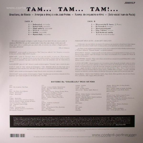 José Prates - Tam... Tam... Tam...! (Reissue) (Back)