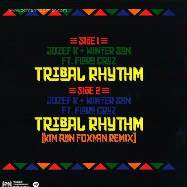 Josef K & Winter Son Feat. Flora Cruz - Tribal Rhythm (+Remix by Kim Ann Foxman) (Back)
