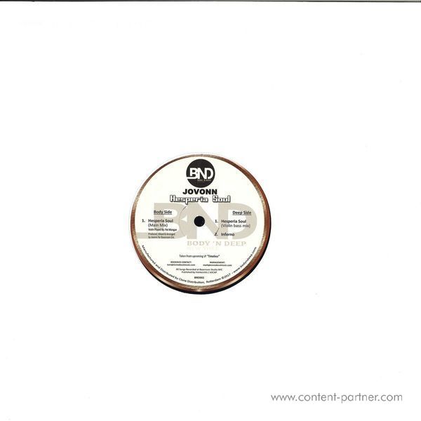 Jovonn - Hesperia Soul (Back)