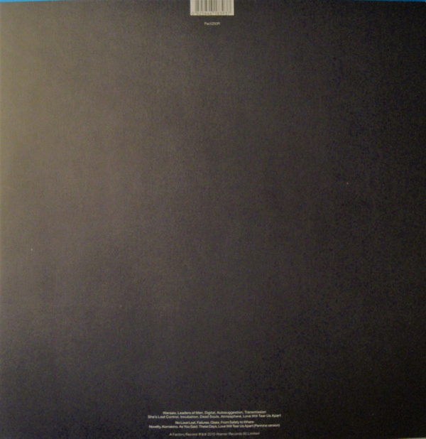 Joy Division - Substance (Back)