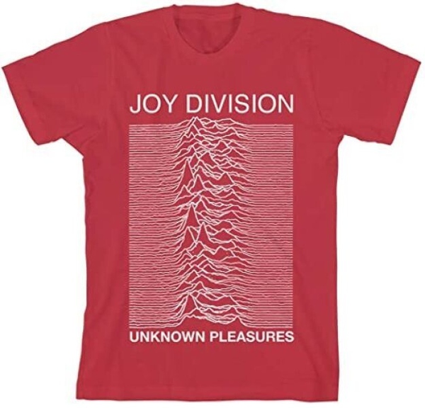 Joy Division - Unknown Pleasures RED - UNISEX Tee L