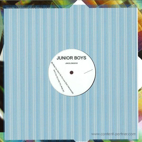 Junior Boys - What You Won't Do For Love (Back)