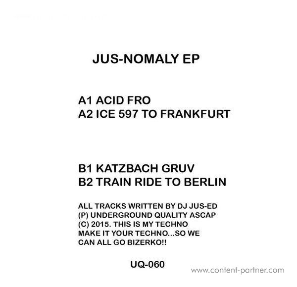 Jus-ed - Jus-Nomaly EP (Back)
