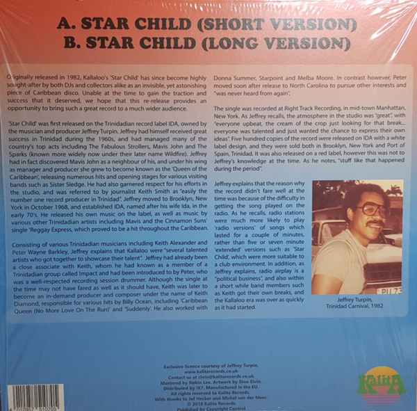 KALLALOO - Star Child (12" Repress) (Back)