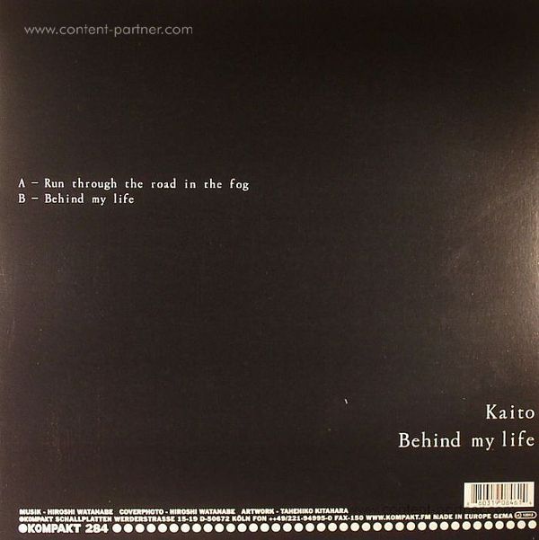Kaito - Behind My Life (Back)