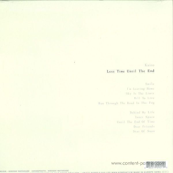 Kaito - Less Time Until The End (LP+CD) (Back)