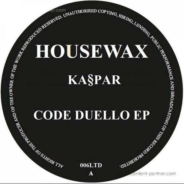 Kaspar - Code Duello Ep (Back)