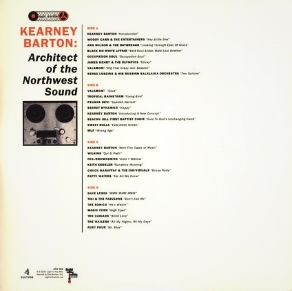 Kearney Barton - Architect of the Northwest Sound (Ltd. Green 2LP) (Back)