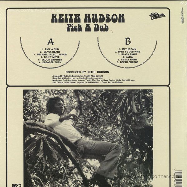 Keith Hudson - Pick A Dub (Expanded 2LP/Original Artwork Edition) (Back)